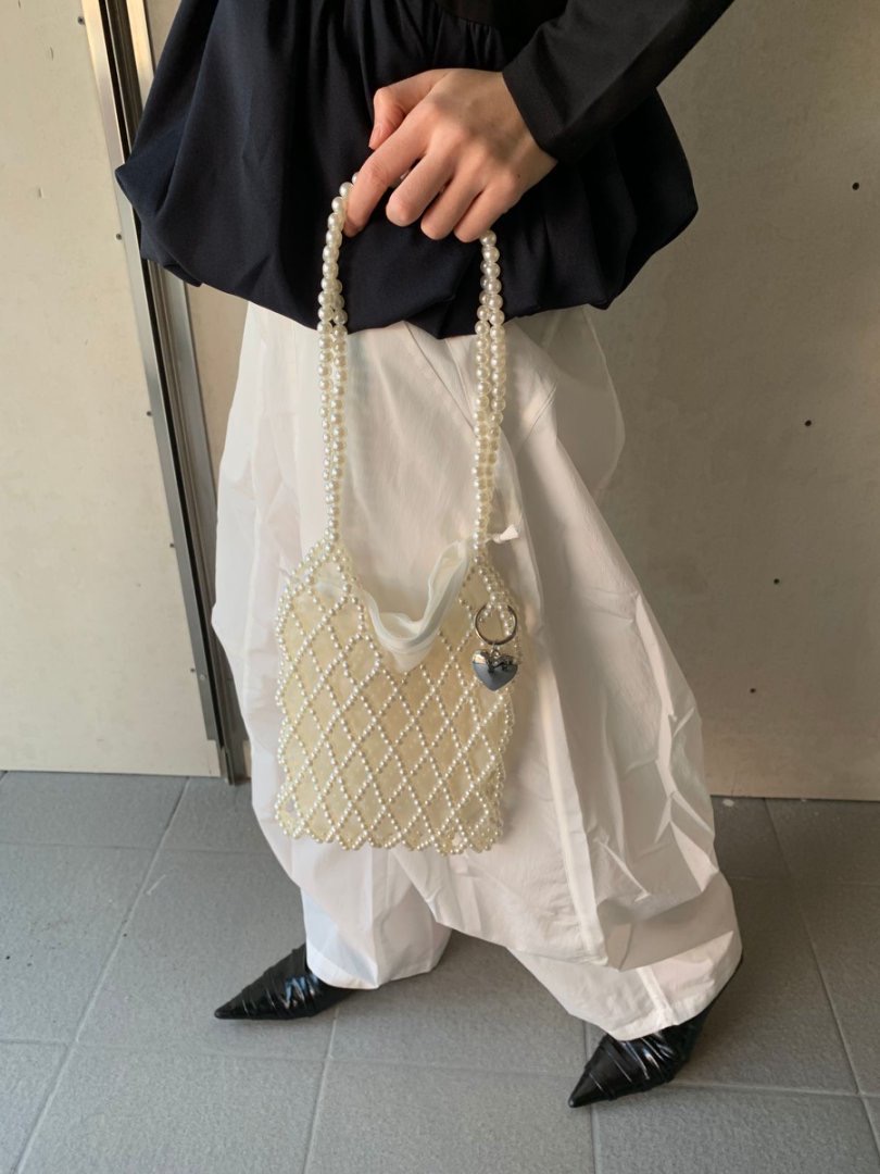 New Hollow Handwoven Beaded Shoulder Bag Korean Dongdaemun Style - Image 3