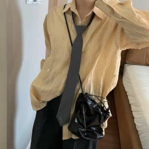 MBH Vegetable-Tanned Leather Mini Cloud Drawstring Crossbody Bag